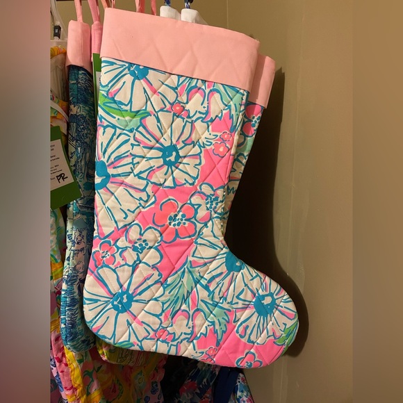 NWT Set of Matching Splish Splash Lilly Pulitzer Christmas Stockings - Picture 2 of 4